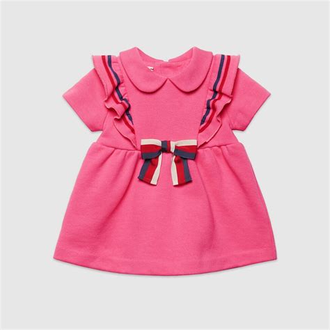 gucci baby cotton dress with web|gucci dress for baby girl.